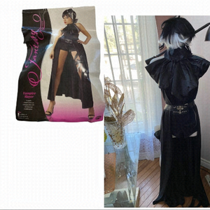 VAMPIRE Slayer Halloween costume Romper w/ Attached Skirt Panels Sz L